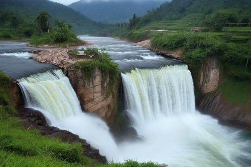 Festival Mata Air: Rebutan Gunungan Hasil Bumi Meriahkan Desa